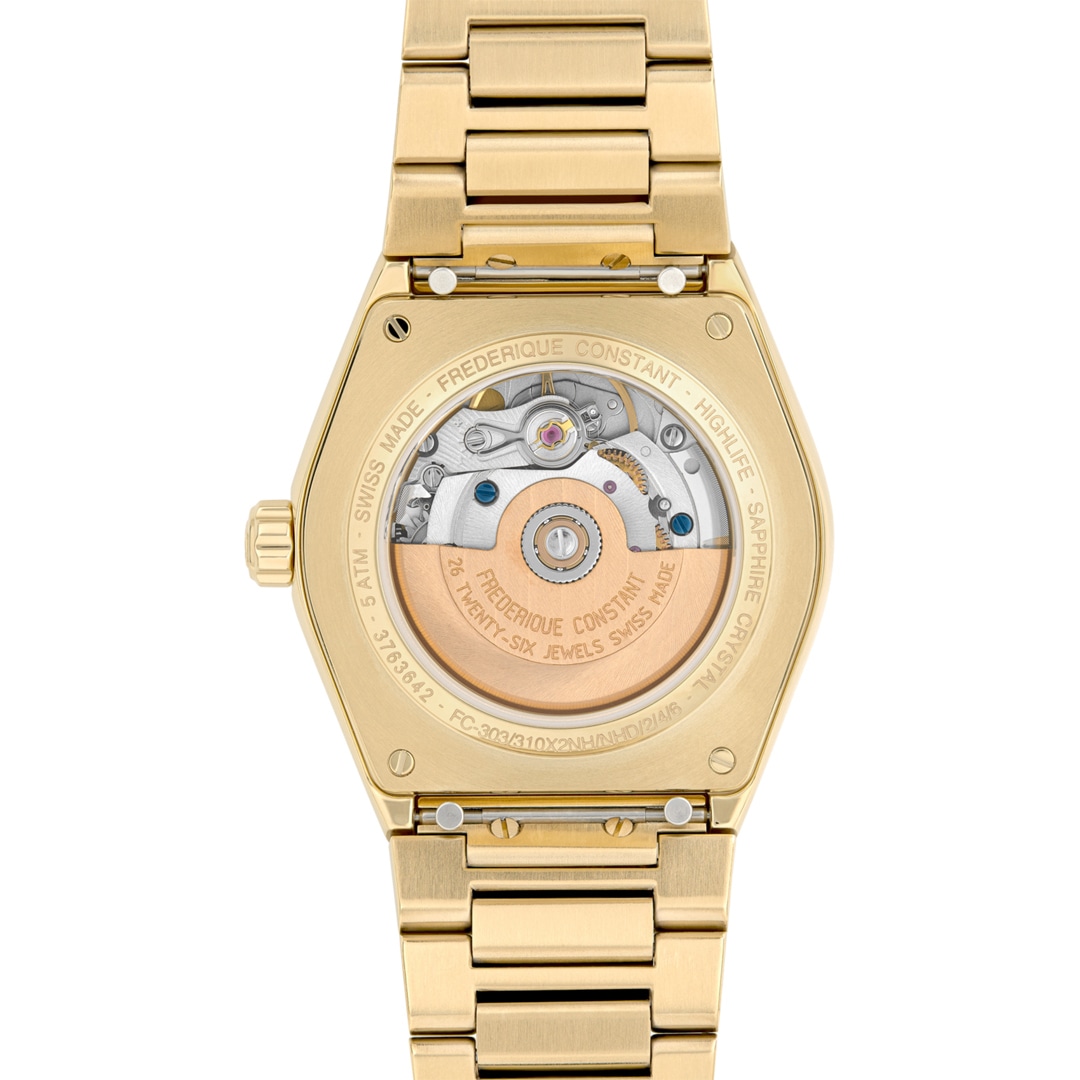 Frederique Constant Highlife Ladies Automatic Diamonds Goldig