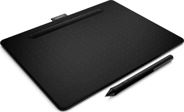 Wacom Intuos Creative Pen Medium - Digitizer - 21.6 x 13.5 cm - elektromagnetisk - 4 knapper - trådløs, kablet - USB, Bluetooth - sort