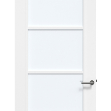 Arne & Bodil binnendeur ABB103 satijnglas - wit afgelakt - glaslat wit