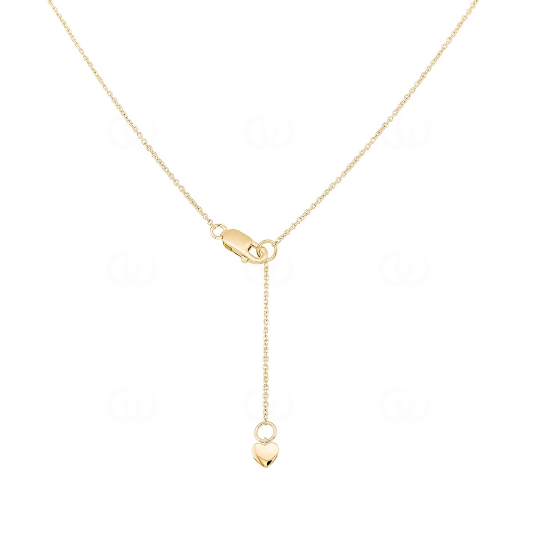 Collier 750/18 K Gelbgold Love mit Diamanten 0.03 ct H/si