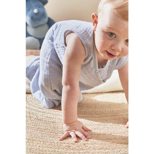 Gigoteuse 100cm Mix & Match Bleue SM coton bio - NOUKIE 'S