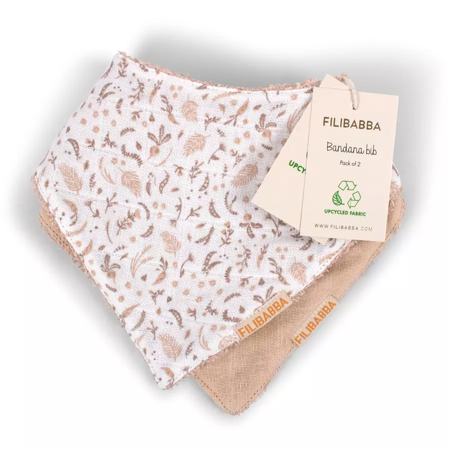 Filibabba Bandana-Lätzchen 2er-Pack - Harvest