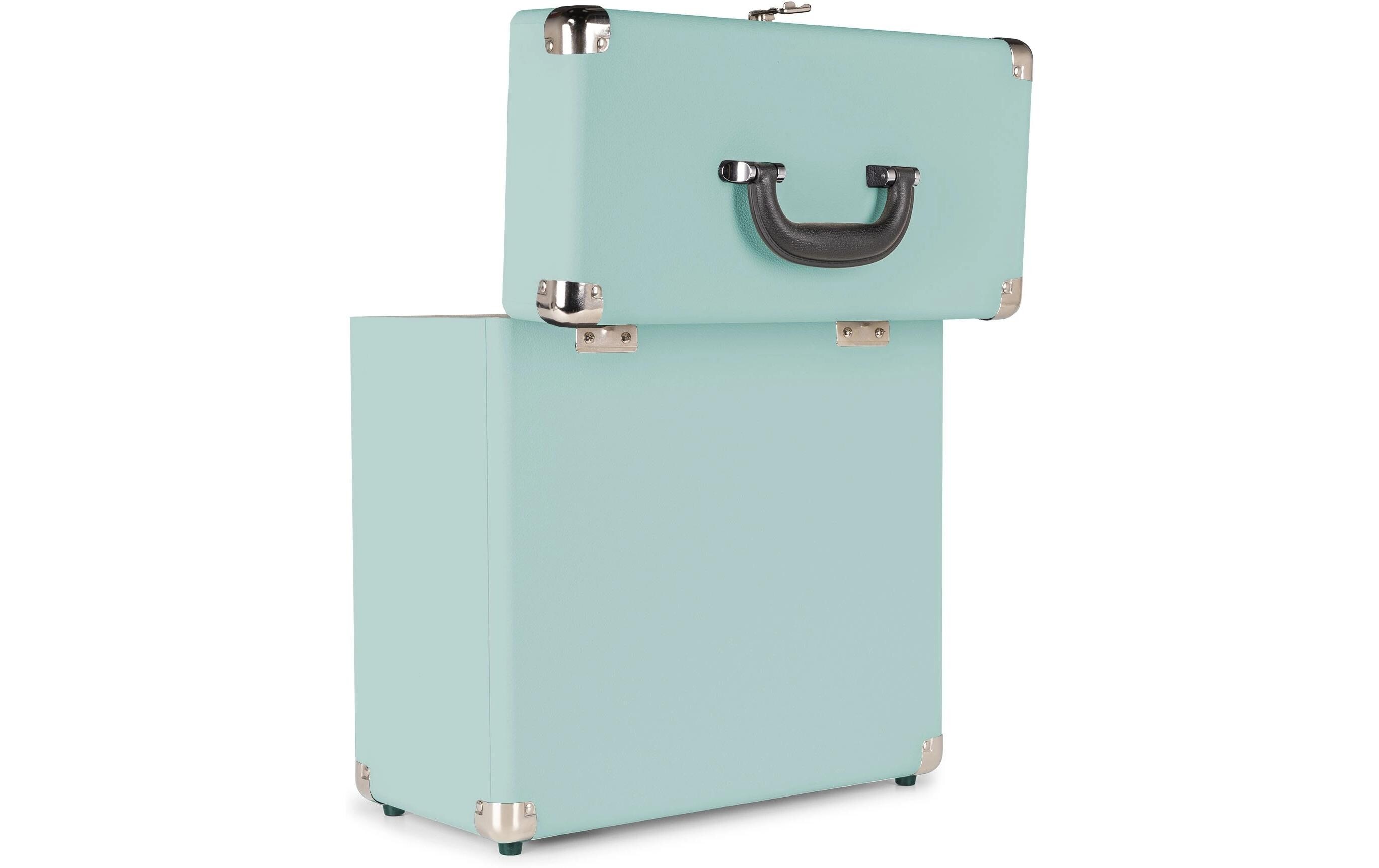 Transportcase RC32 TürkisStilvolles Transportcase in Lederoptik mit Vinylummantelung