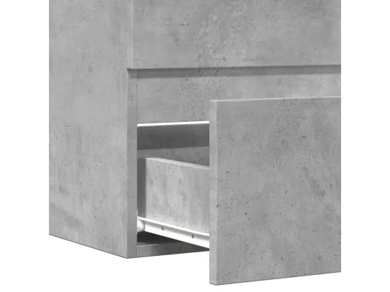 Armoire de salle de bain gris béton bois d'ingénierie
