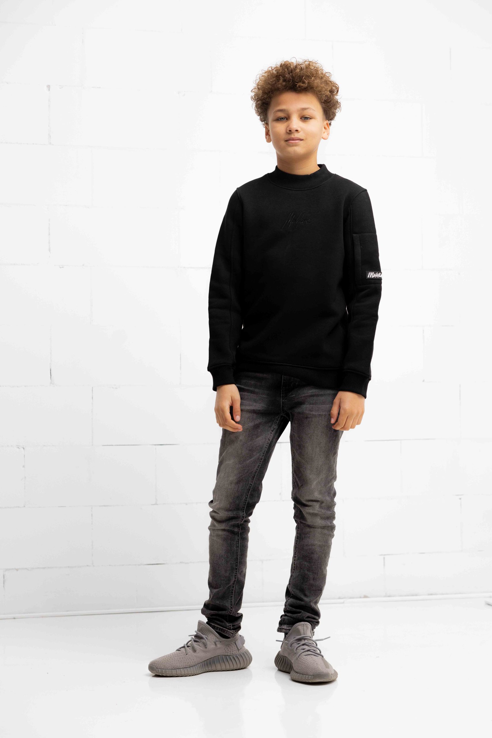 Malelions Turtle Sweater Kids Zwart