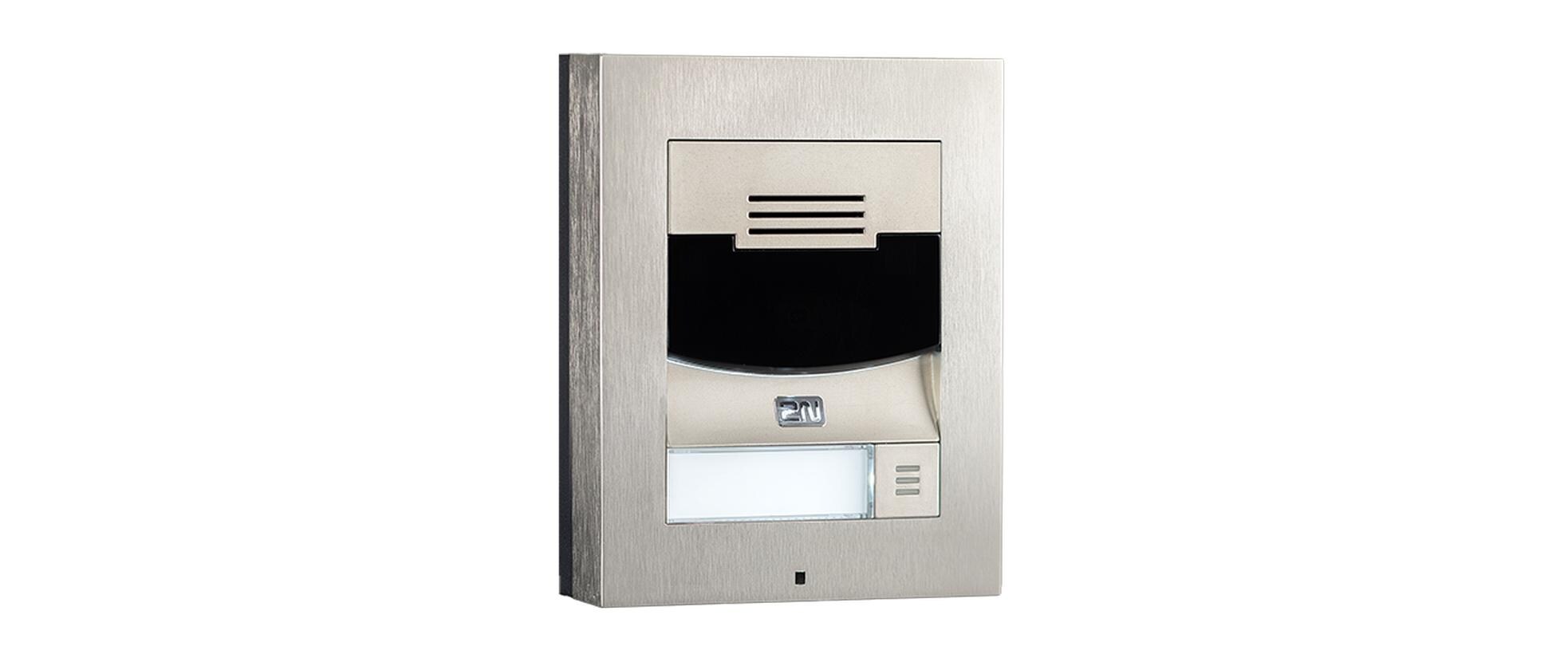 IP Türstation IP Solo ohne Kamera, Wandmontage, silber<br>Kompakte IP-Sprechanlage