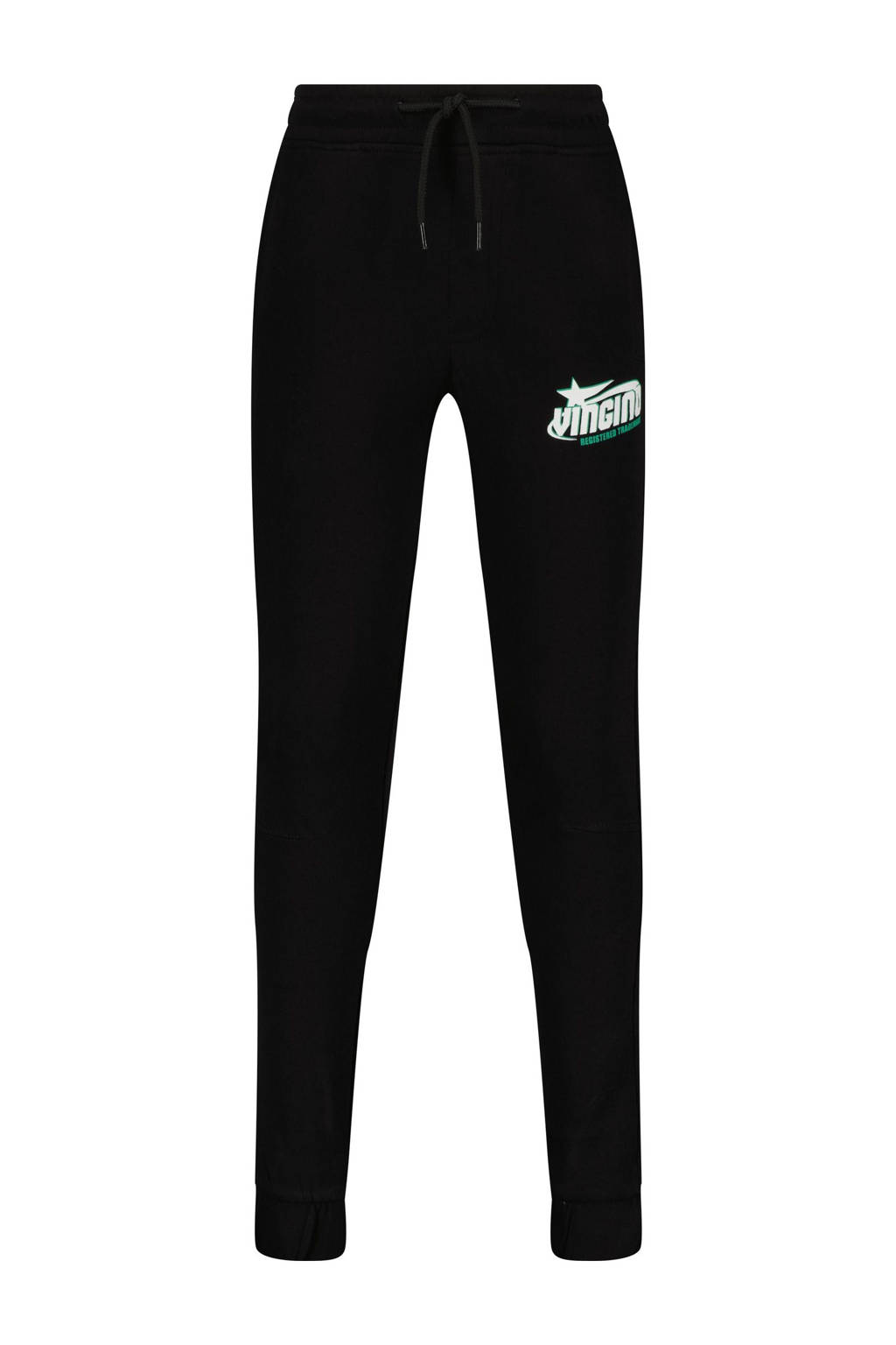 Vingino relaxed joggingbroek Santo met logo zwart