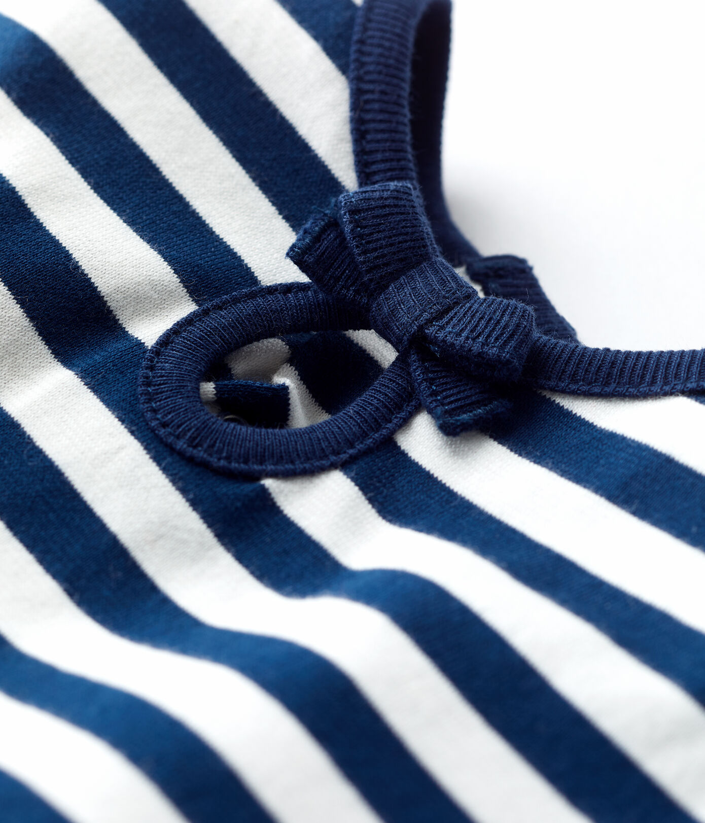 Robe manches courtes rayée en jersey bébé