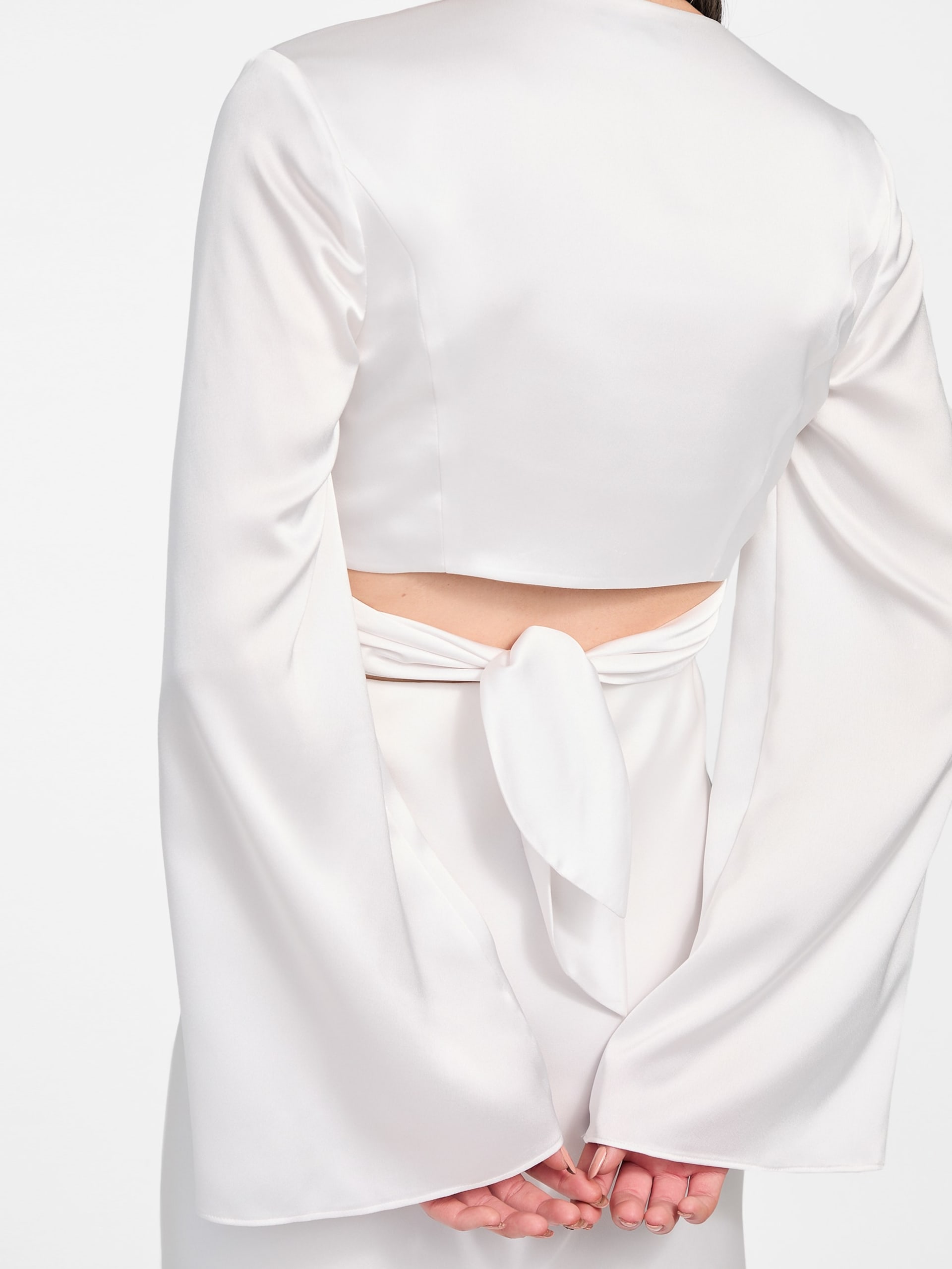 Blusa Eco Monica com amarração frontal