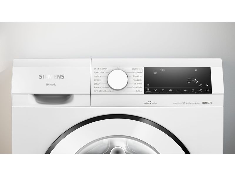 Siemens Waschmaschine WG44G1ZACH Links Frontlader mit 9 kg Ladekapazität