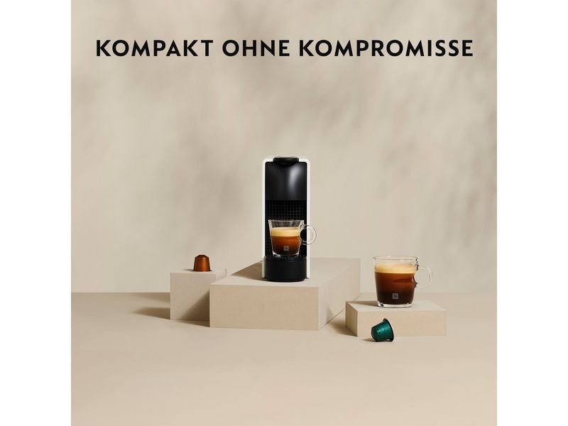 Krups Kaffeemaschine Nespresso Essenza Mini XN110B Grau/Sch Kapselmaschine