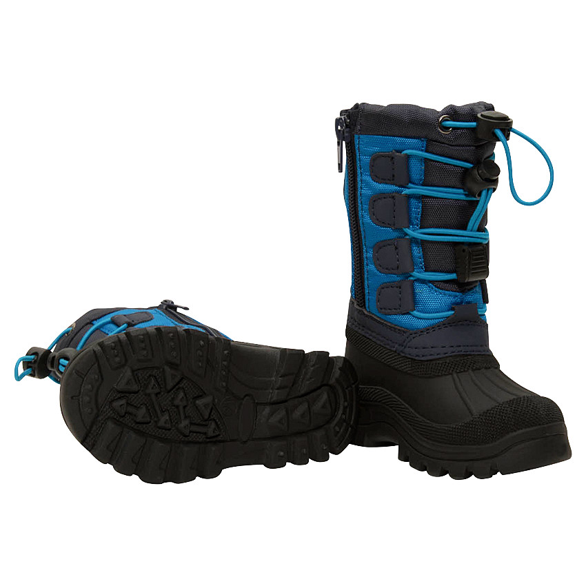 Après-ski garçon en nylon avec coque caoutchouc et zip du 20 au 23