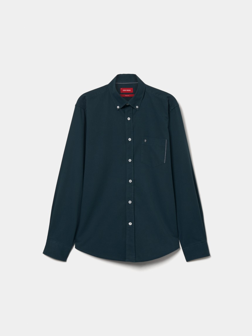 Camisa regular fit de algodão
