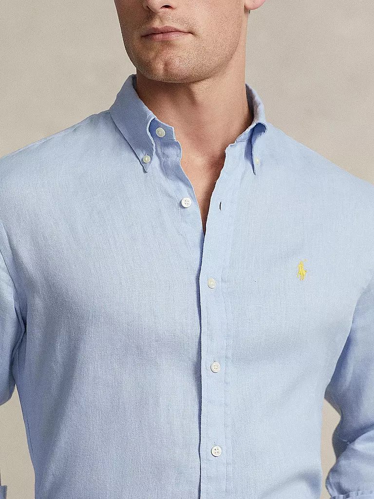 POLO RALPH LAUREN Leinenhemd hellblau