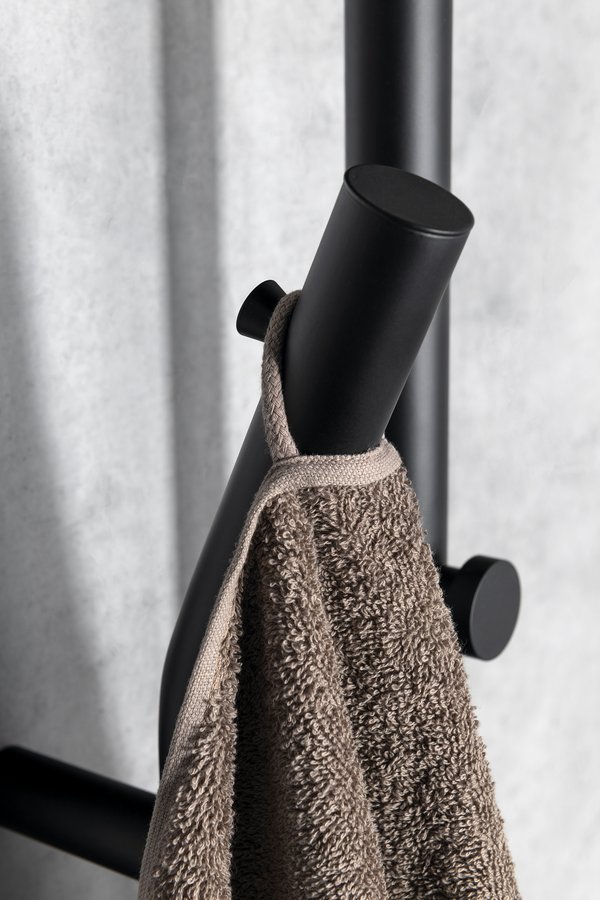 Sapho Duopasso elektrische handdoek radiator 12x170cm zwart mat