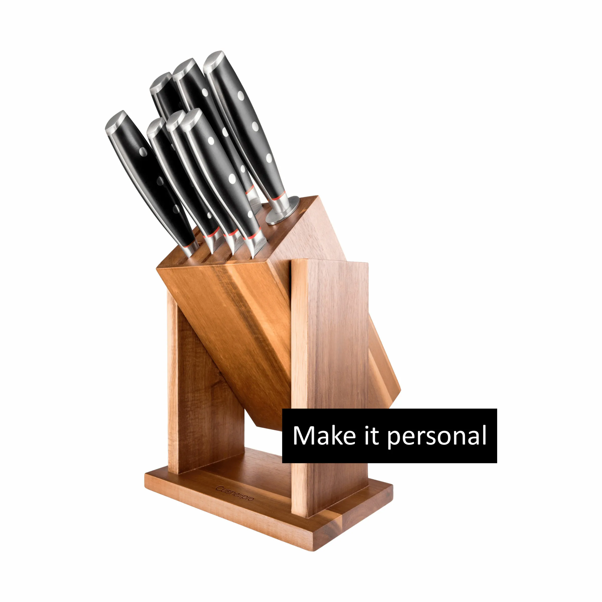 THE CUSTOM CHEF™ iconiX™ Drenhen Knivblok - 9 dele