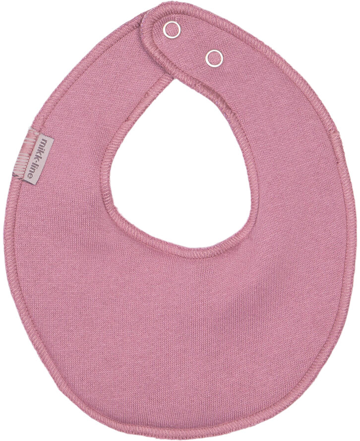 Mikk-Line Cotton Bibs - Round Dusty rosebon