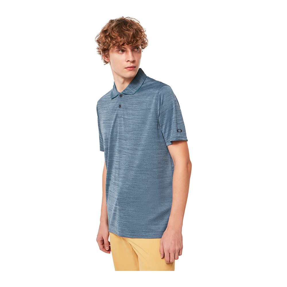 Oakley AERO HYDROLIX - Polo Homme aurora blue hthr