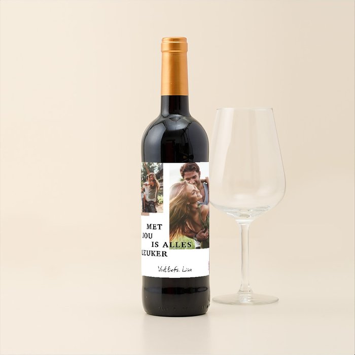 Condado Real | Tempranillo Tinto | Love met eigen foto & tekst | 750 ml