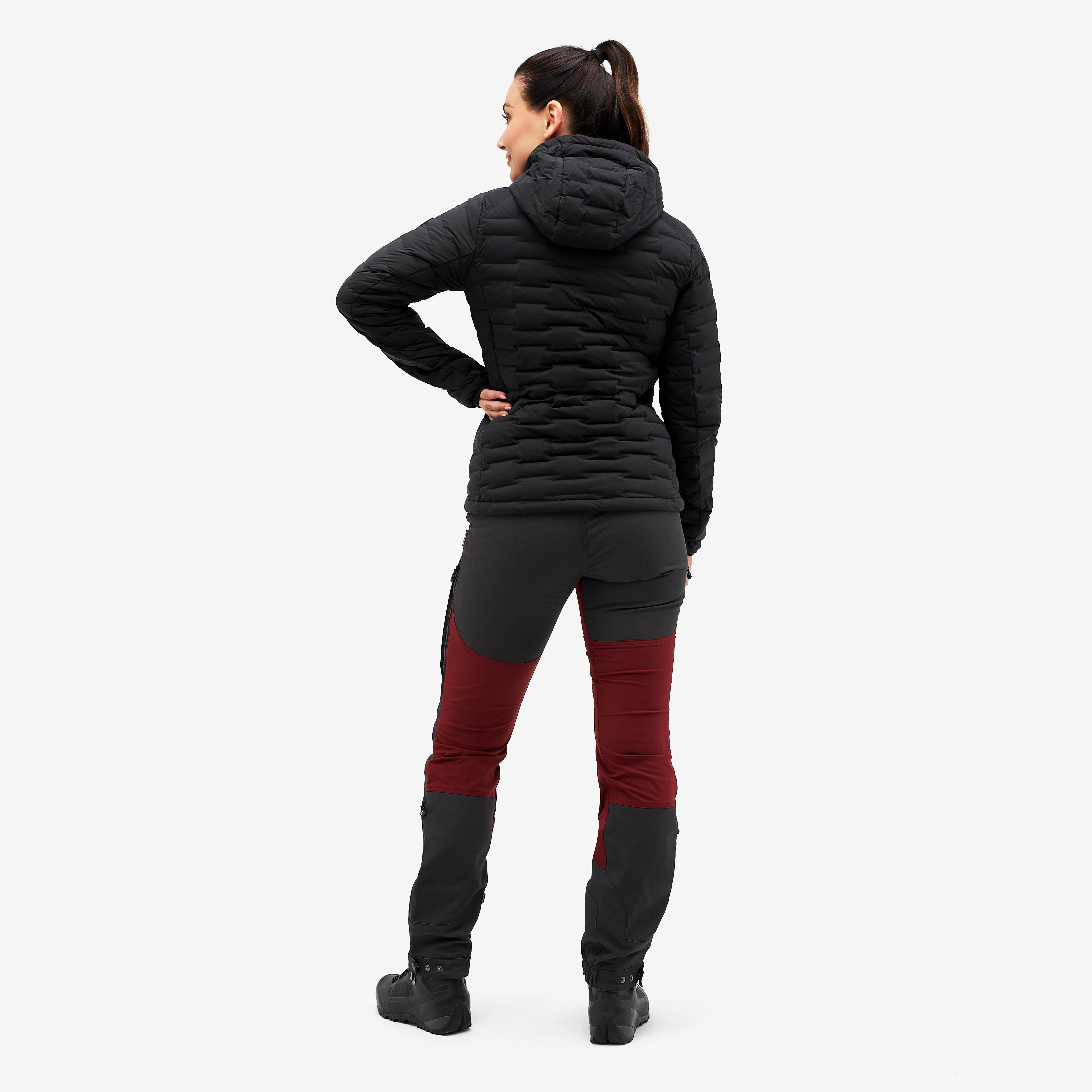 Flex Stretch Down Jacket Dame Black