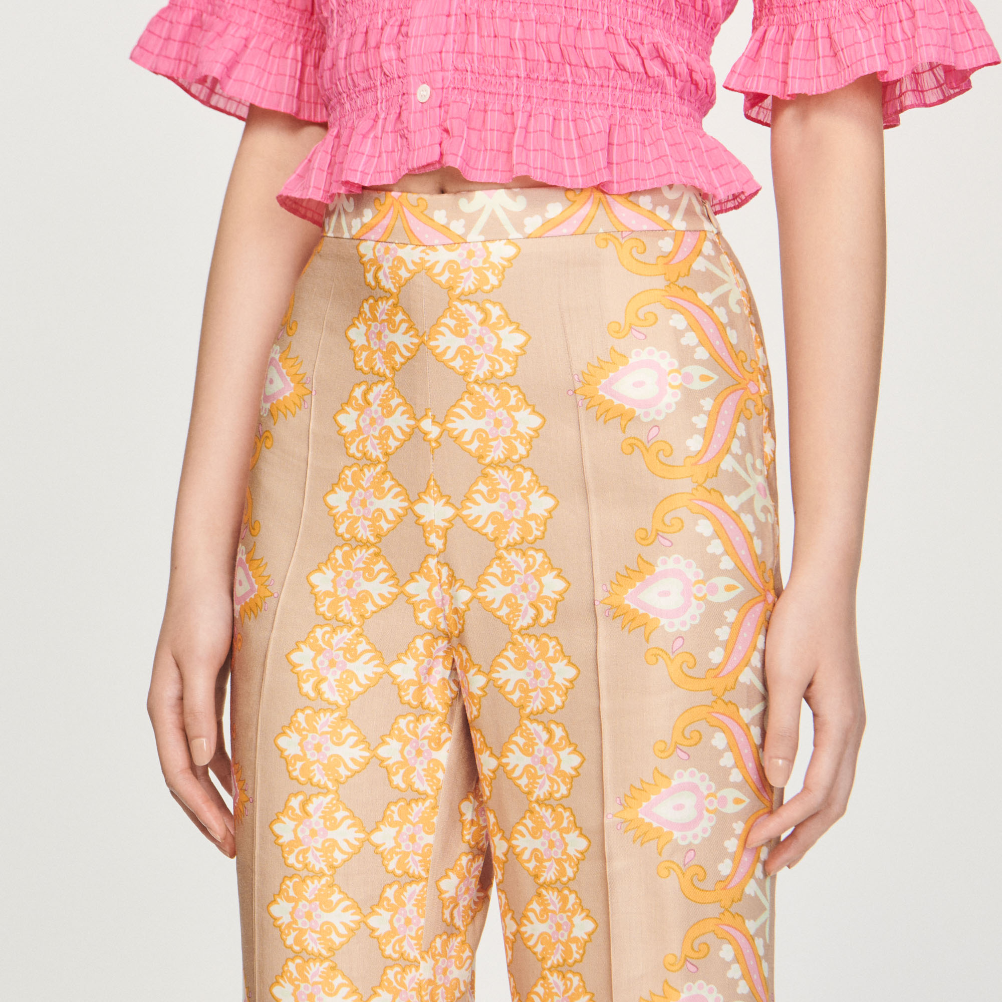 Pantalon fluide imprime