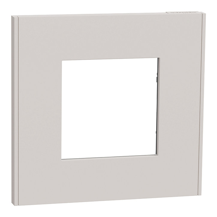 Plaque de finition simple Schneider Electric Unica Déco gris pierre