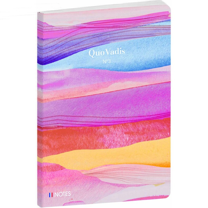 Quo Vadis - Carnet de notes - Iconique - Multicolore - Pages Lignées - 15x21 cm
