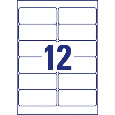 Avery Zweckform J8177-25 Adress-Etiketten,A4 99,1 x 42,3 mm, 25 Bogen/300 Etiketten, weiß