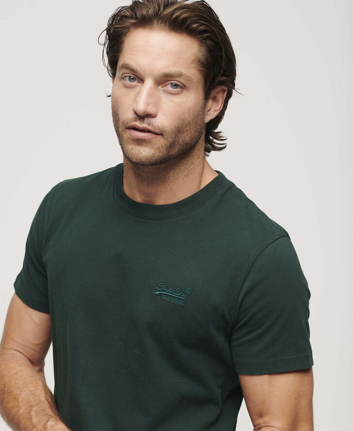 Superdry VINTAGE LOGO EMB TEE Forest green