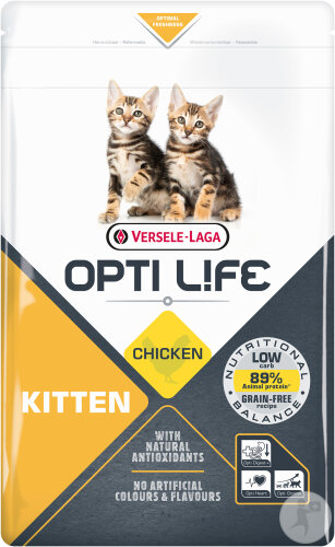 Opti Life Kitten Alimentation Chats Au Poulet Sachet 1kg