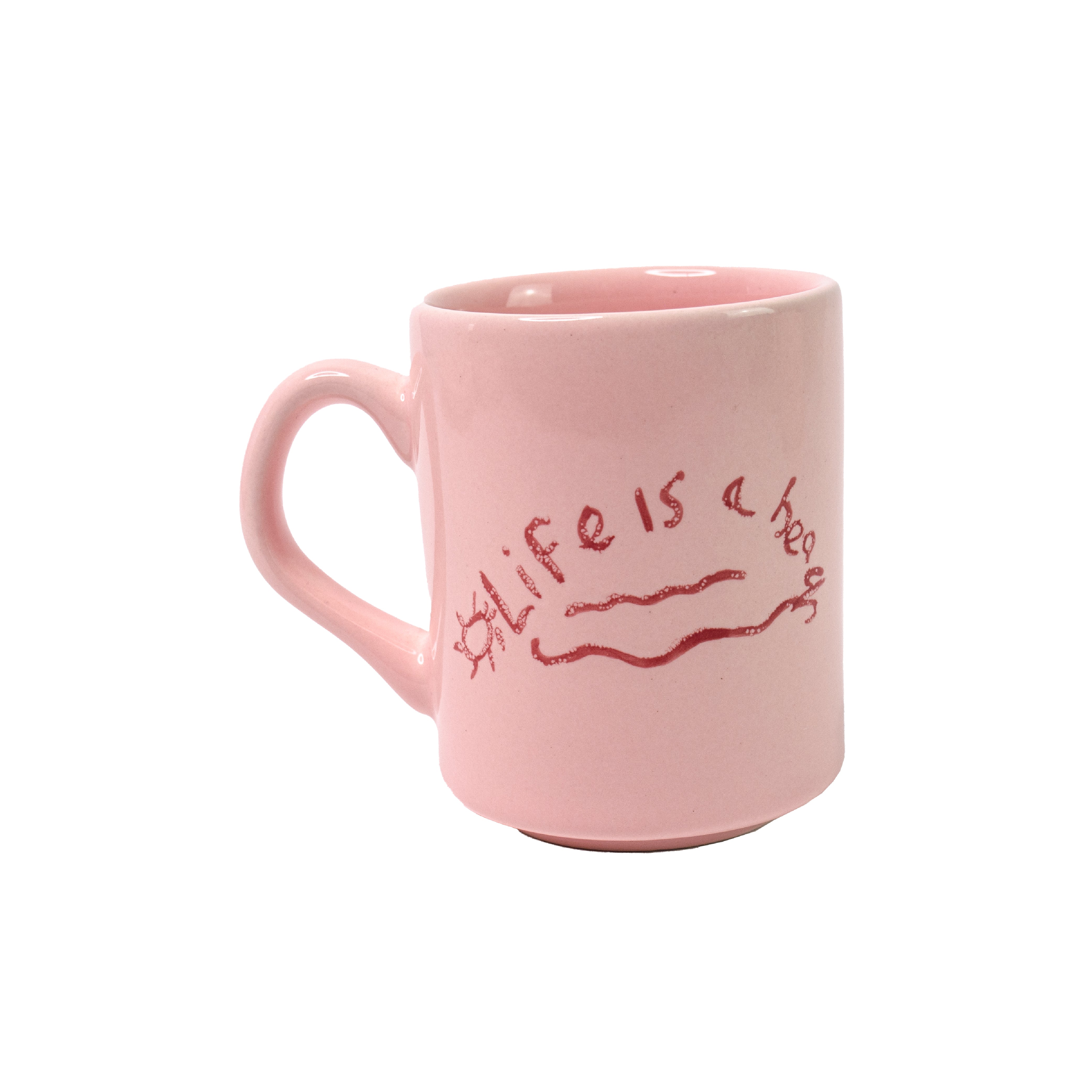Mug en céramique « La vie est une plage » (Lot de 4)
