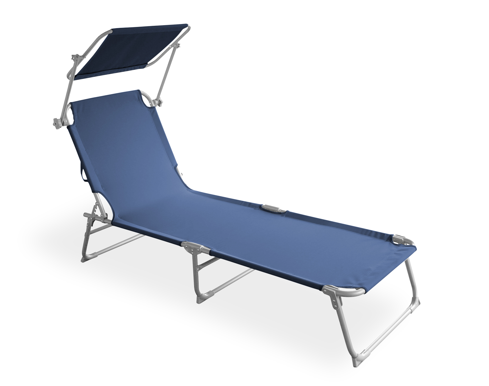 Liegestuhl LETTINO 2er Set blau