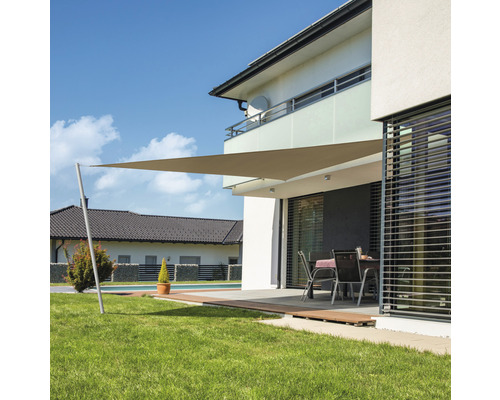 Zonnescherm Cannes Driehoek 3m Beige