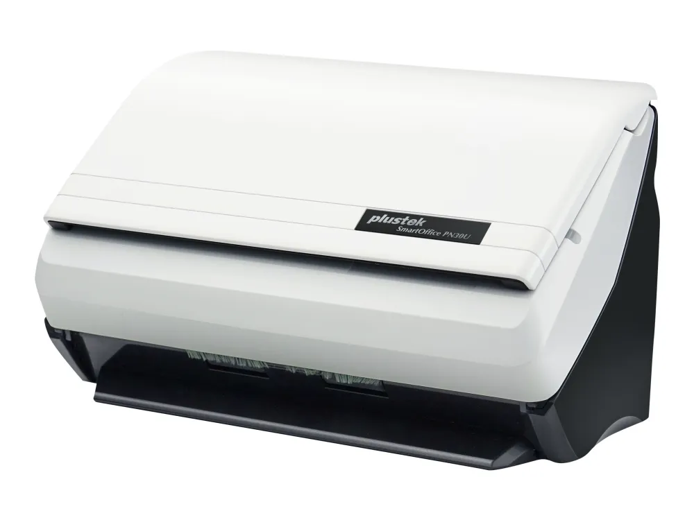 Plustek SmartOffice PN30U - Dokumentscanner - Dual CIS - Duplex - 216 x 5080 mm - 600 dpi x 600 dpi - op til 30 ppm (mono) / op til 30 ppm (farve) - ADF (50 sider) - op til 4000 scanninger pr. dag - USB 2.0, LAN