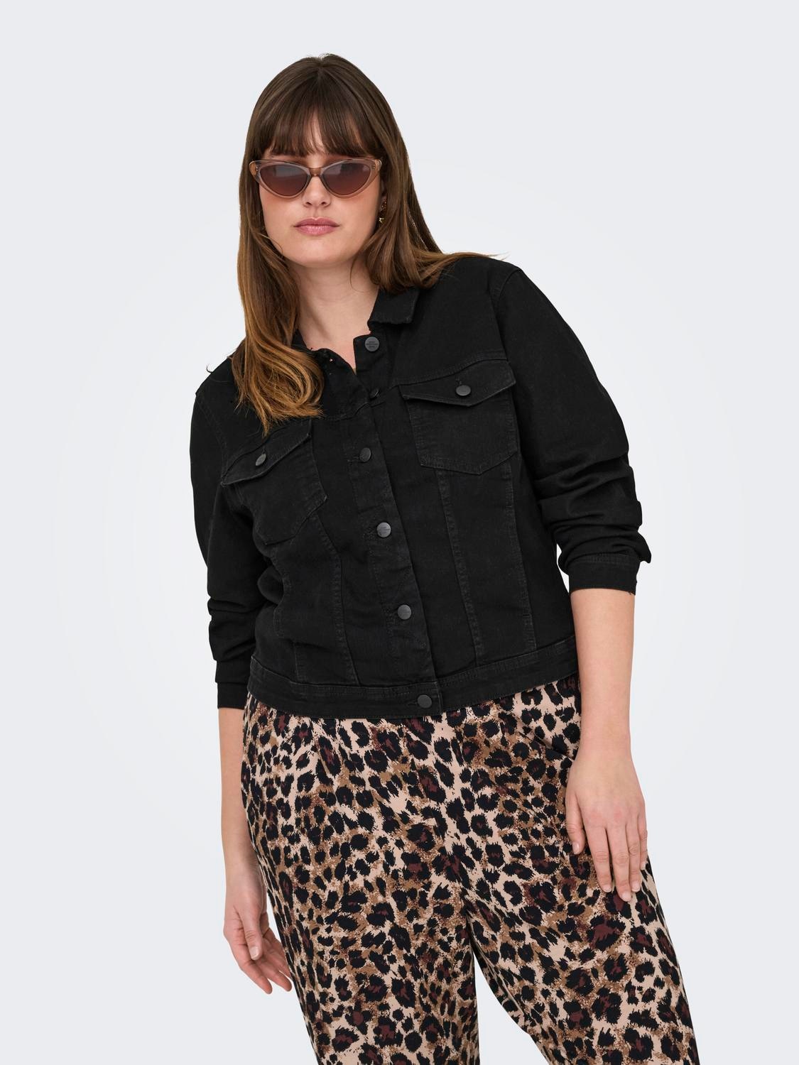 ONLY CARMAKOMA Jeansjacke »CARWESPA LS JACKET BLACK DNM«