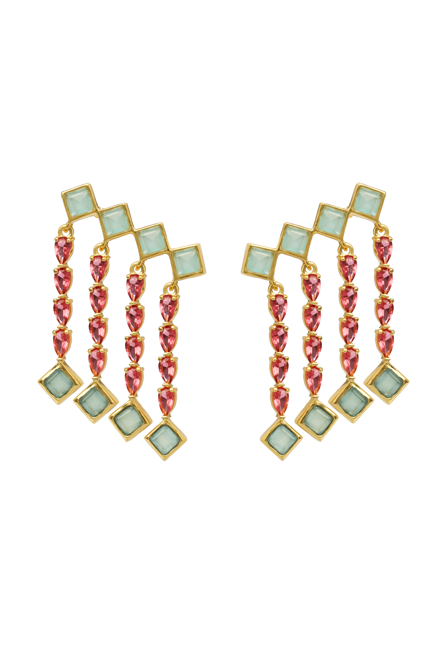 ODEON - Boucles d'oreilles grimpeuses | Rose
