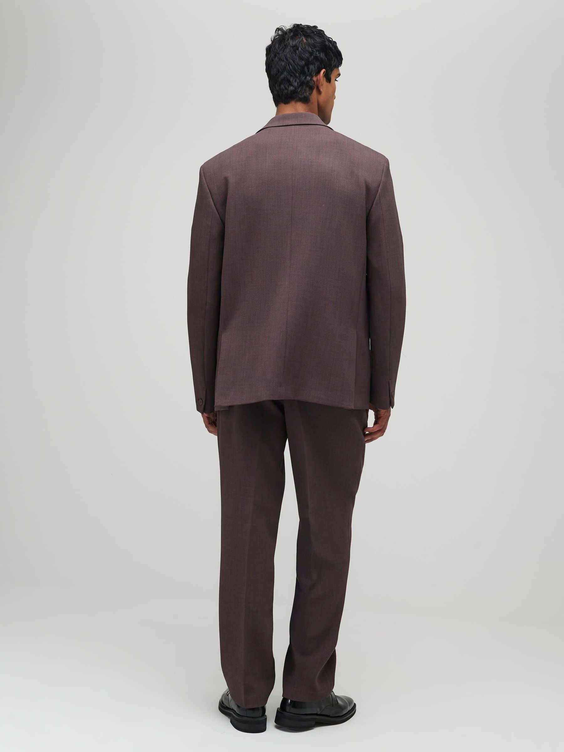 River Island Relaxed Fit Pleated Suit Trousers