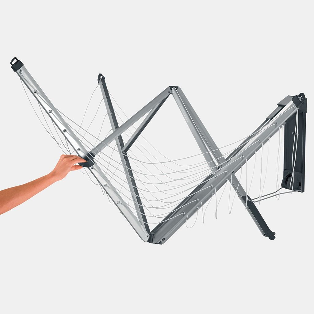 WallFix, 24 metres, with Protection Cover   Foldable Laundry Basket, 35 litre