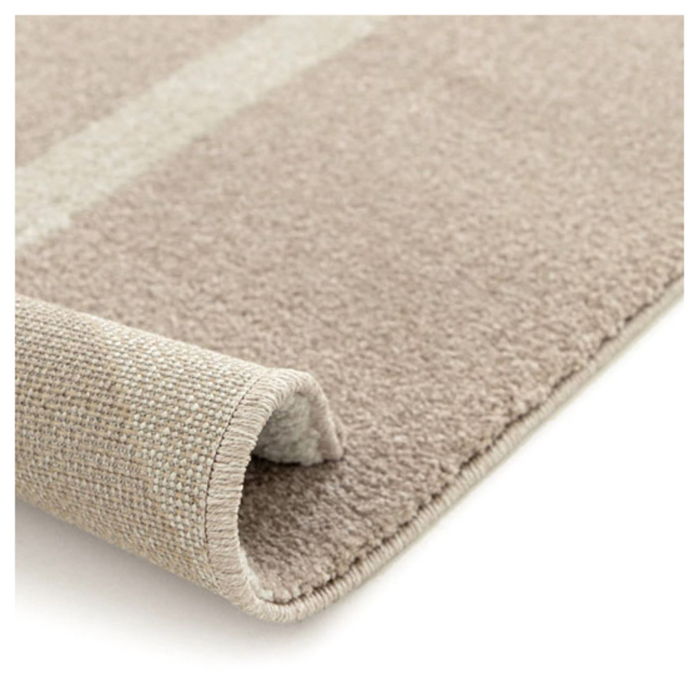 Tapis intérieur géométrique - milano vintage - marron et beige - 160 x 230 cm