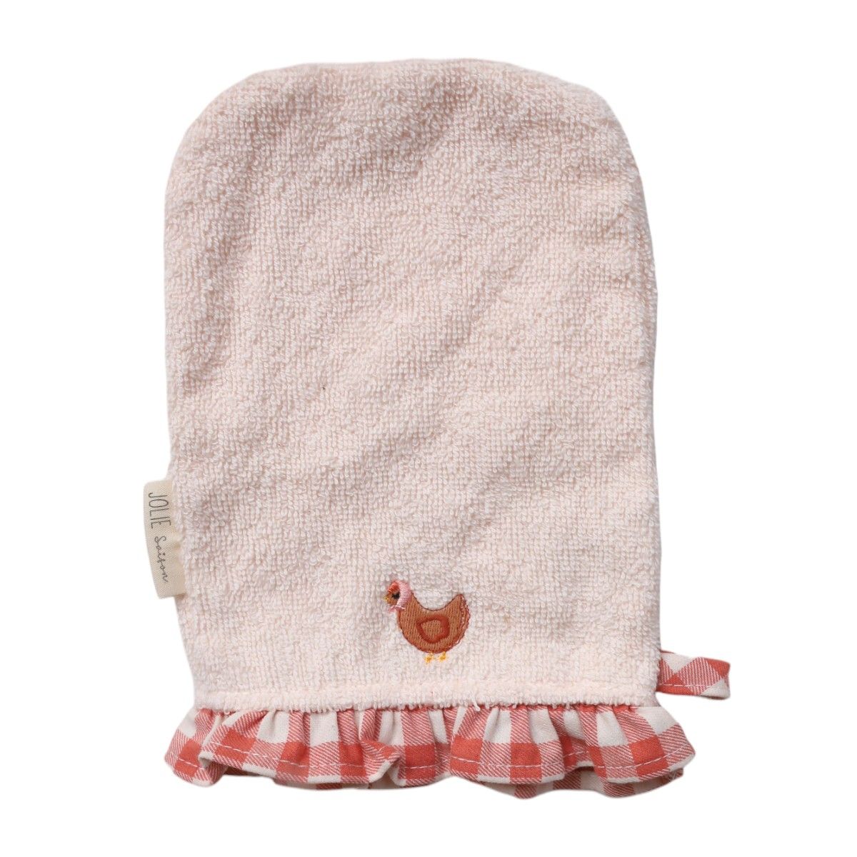 Gant de toilette vichy - La petite poule rousse Jolie saison