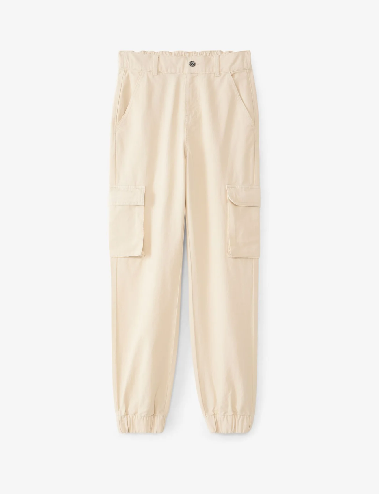 Pantalon cargo jogger crème