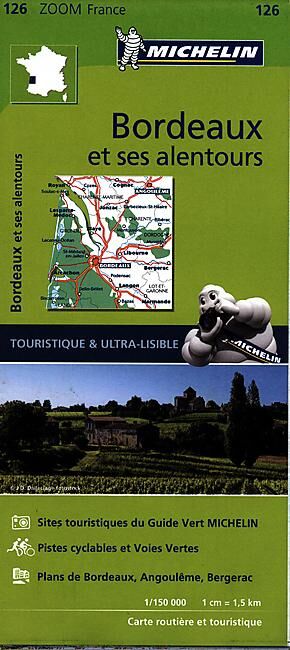 MICHELIN - 126 BORDEAUX ET SES ALENTOURS 1 150 000