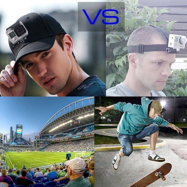 Kasket med Beslag til GoPro HERO