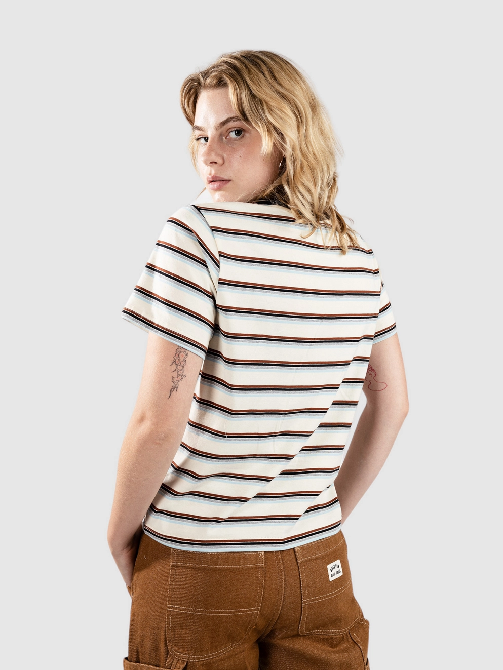 Blue Tomato Stripe T-Shirt beige stripe