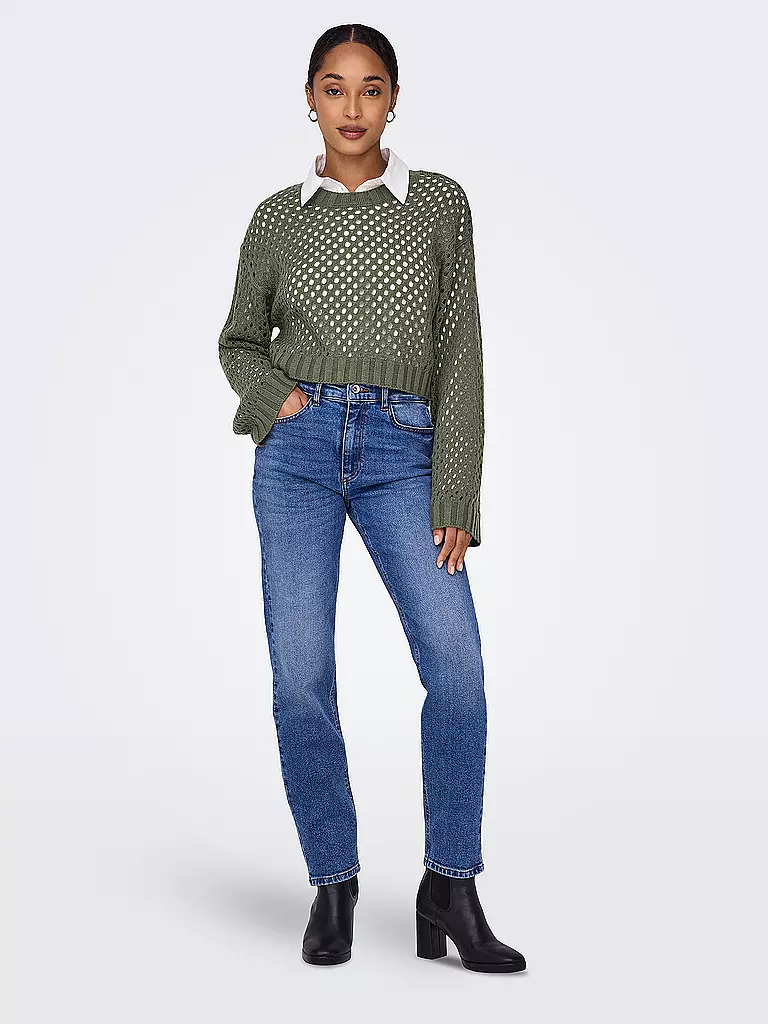 ONLY Pullover Cropped Fit ONLSMILLA olive
