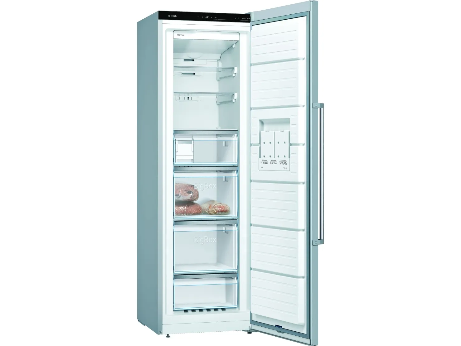 Bosch Serie | 6 GSN36AIEP - Fryser - stående - bredde: 60 cm - dybde: 65 cm - højde: 186 cm - 242 liter - Klasse E - inox-easyclean