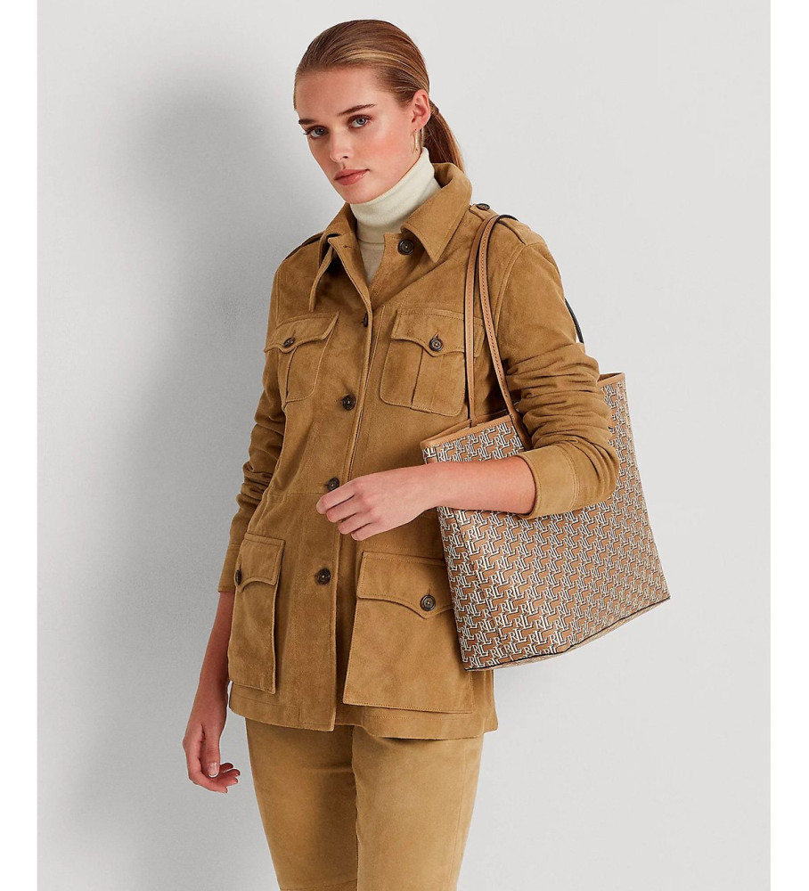 Bolsa tote Ralph Lauren Collins marrom