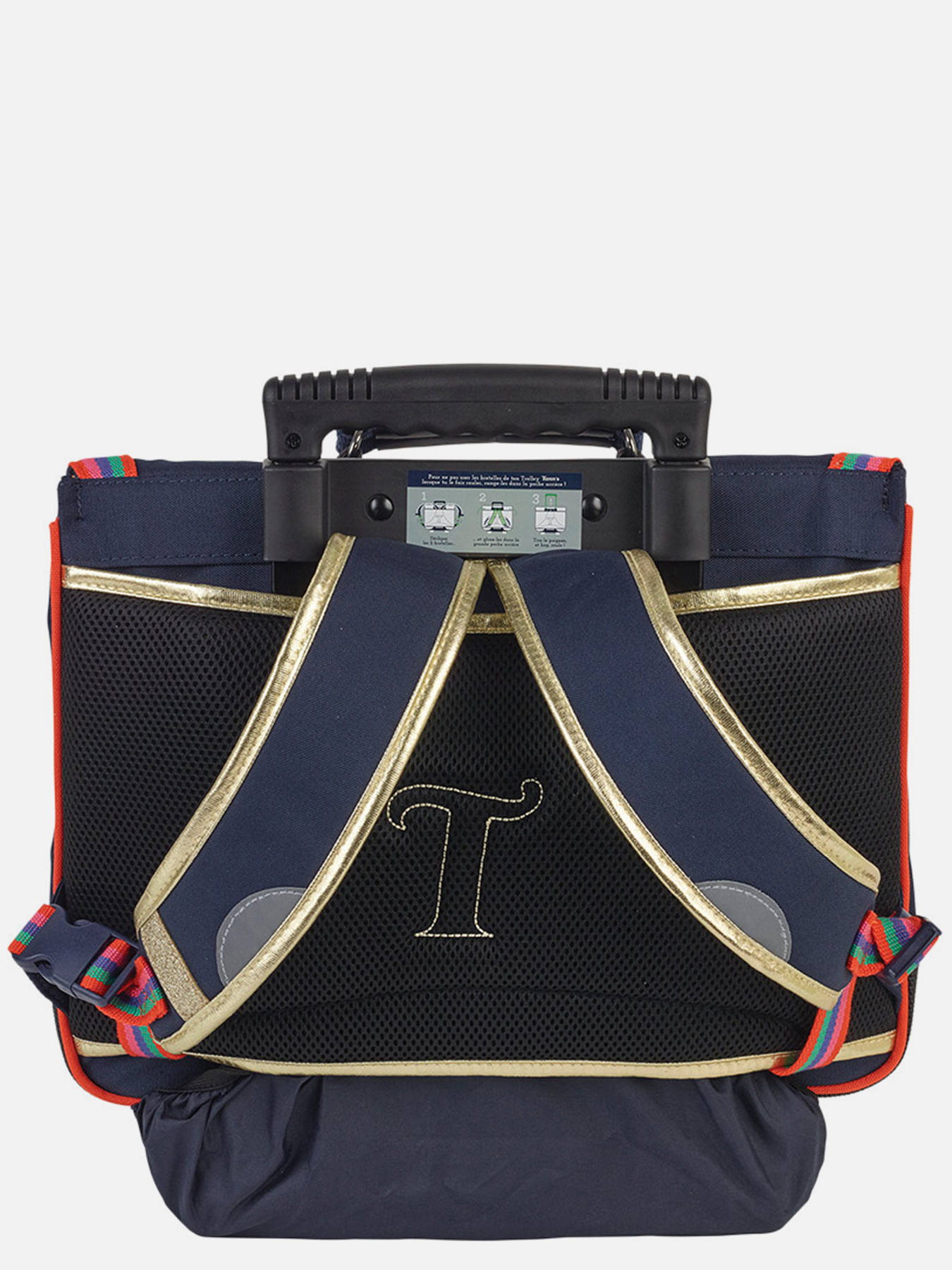 Cartable  roulettes 2 compartiments TANN'S