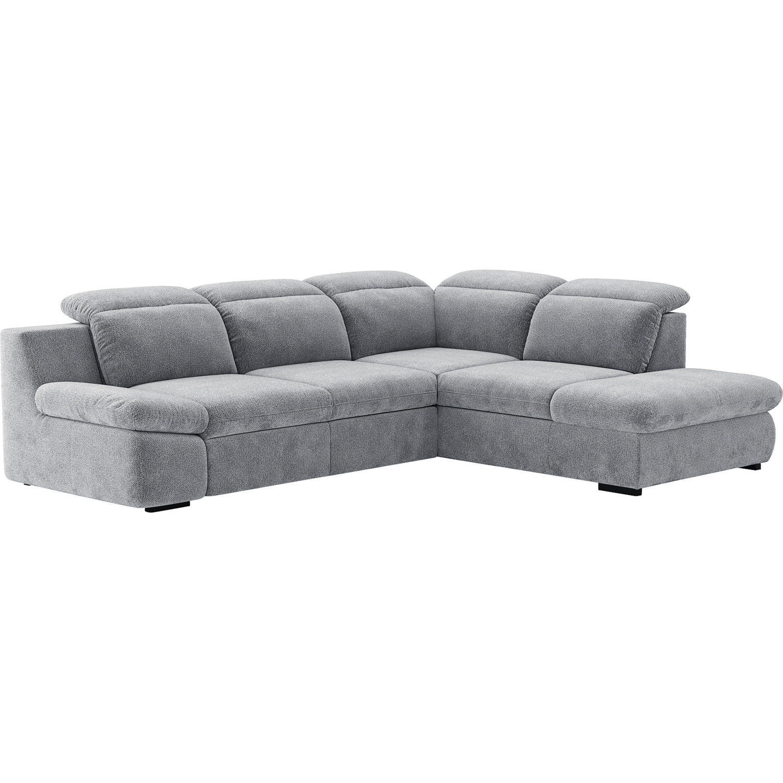 Ecksofa Lorena Stoff, Ottomane rechts