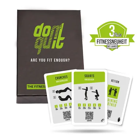 Dont Quit Fitness Kartenspiel